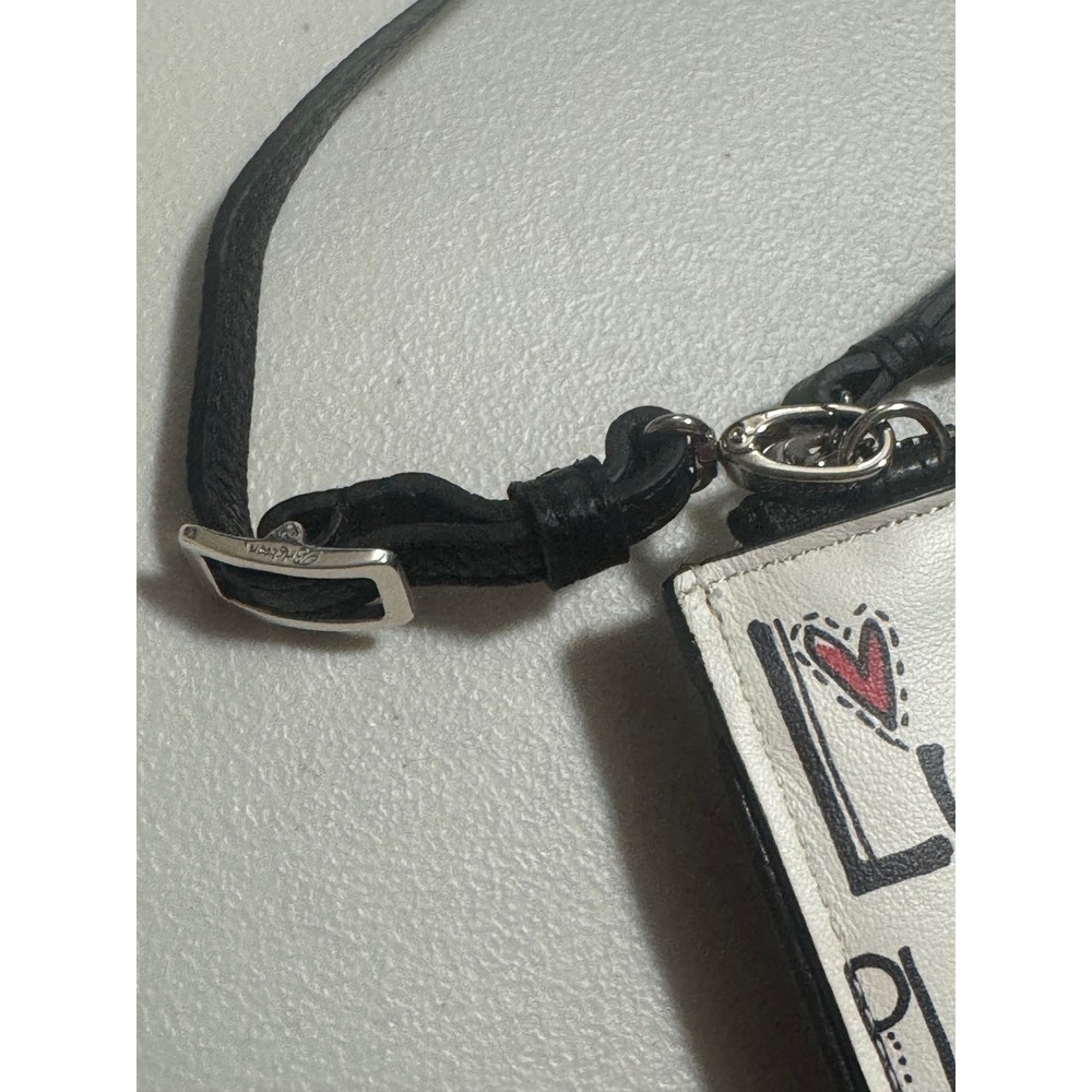 Brighton Las Vegas Playing Cards Crossbody Bag Pouch Key Ring Charm Black Red - Picture 9 of 13
